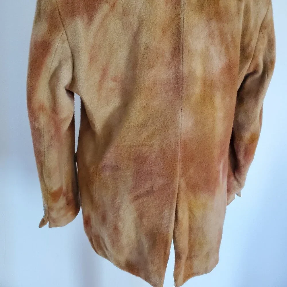 Ralph Lauren cowboy camel wool blazer small medium camo overdye brown tan 40 41